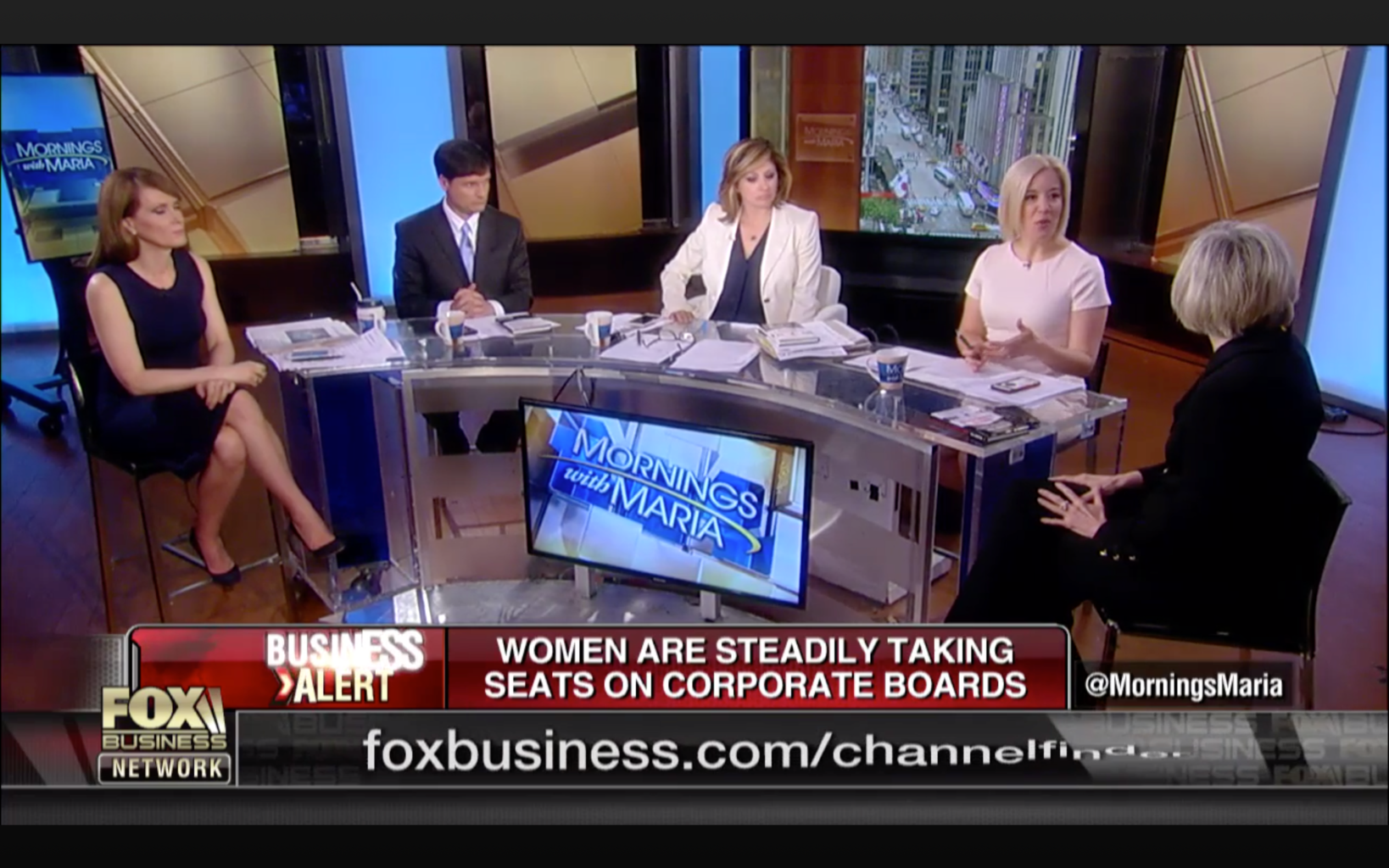 It was great discussing the growing trend of getting women on corporate boards on Fox Business News!