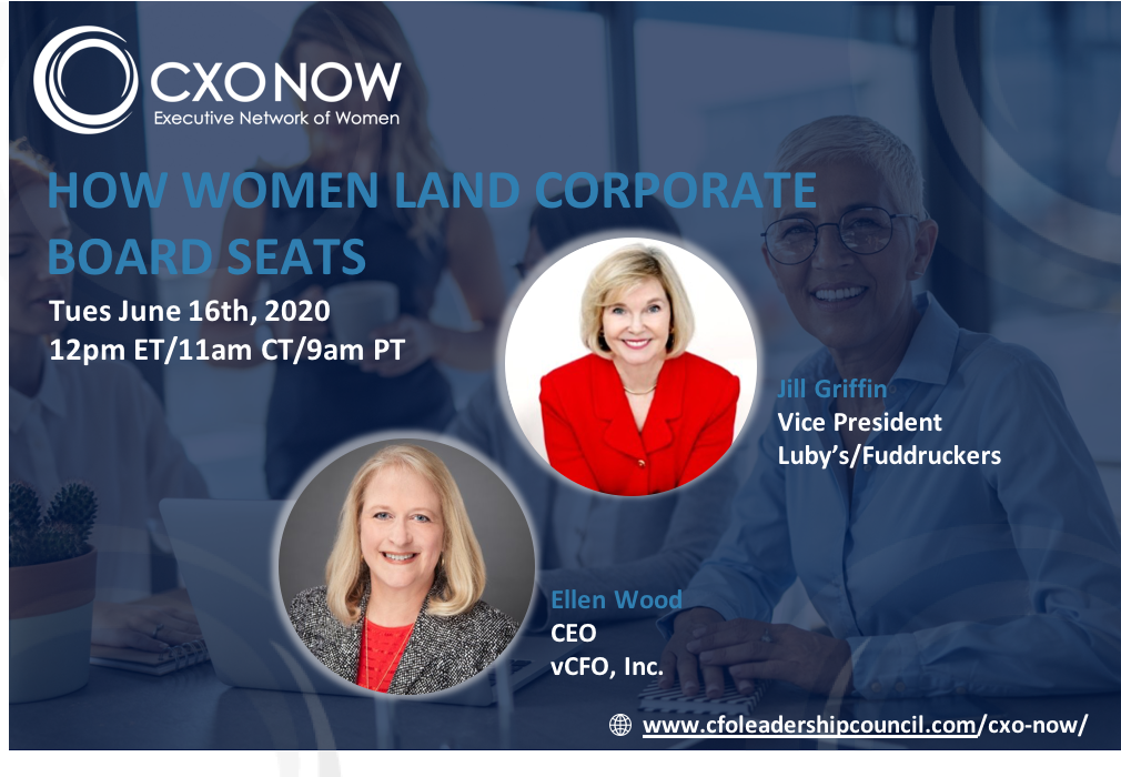 CXO NOW Webcast: How Women Land Corporate Board Seats
